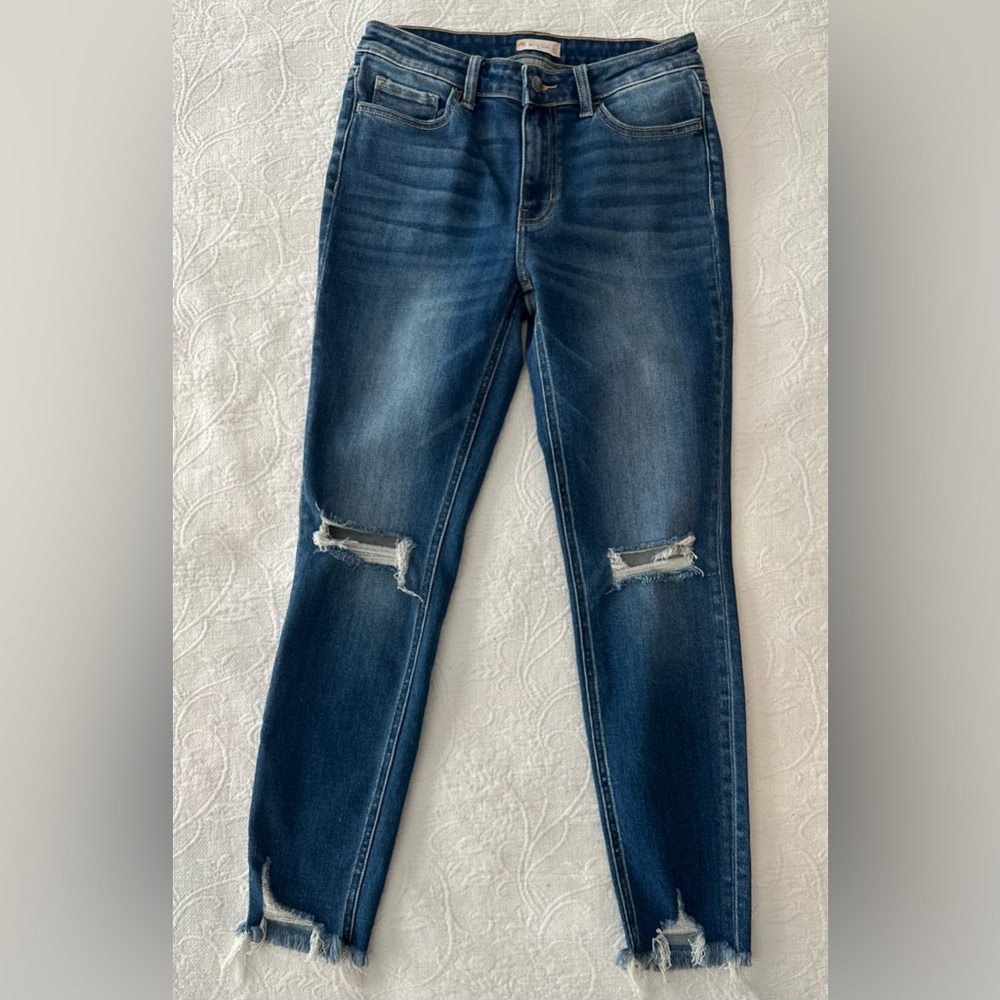 Altar’d State Straight Leg Ankle Ripped Jeans